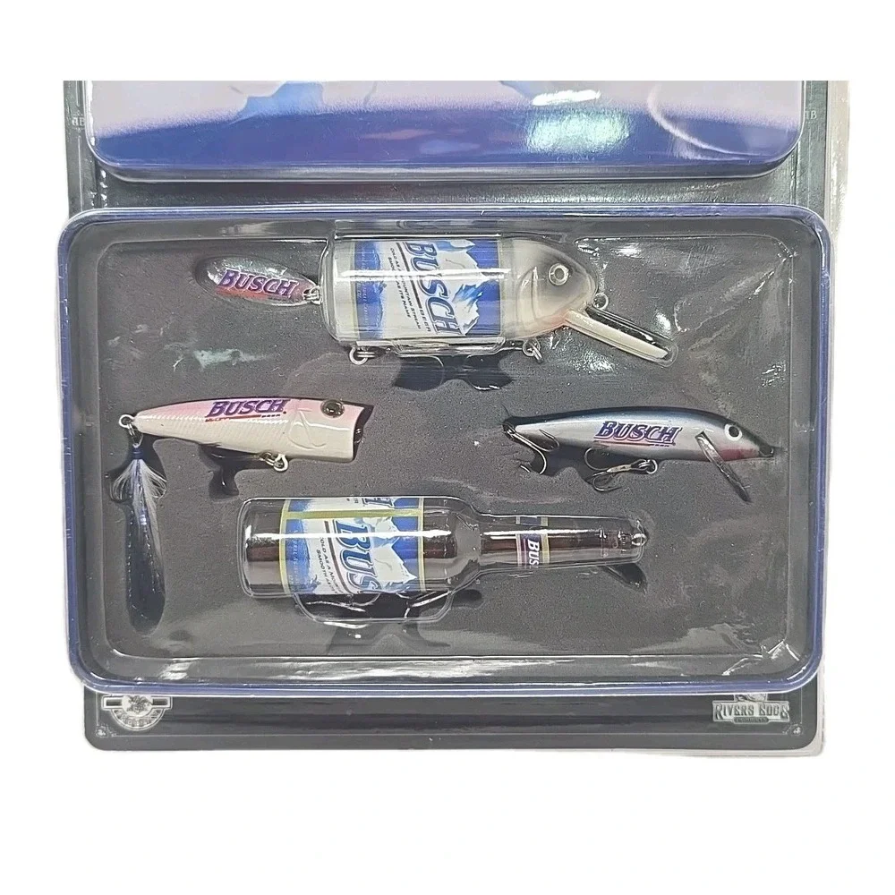 Busch Beer Advertising Fishing Lures 4 In Sealed Original Package Rare Vtg U132